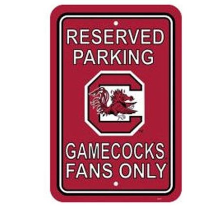 FREMONT DIE CONSUMER PRODUCTS INC Fremont Die 50260 South Carolina Gamecocks- 12 in. X 18 in. Plastic Parking Sign 50260